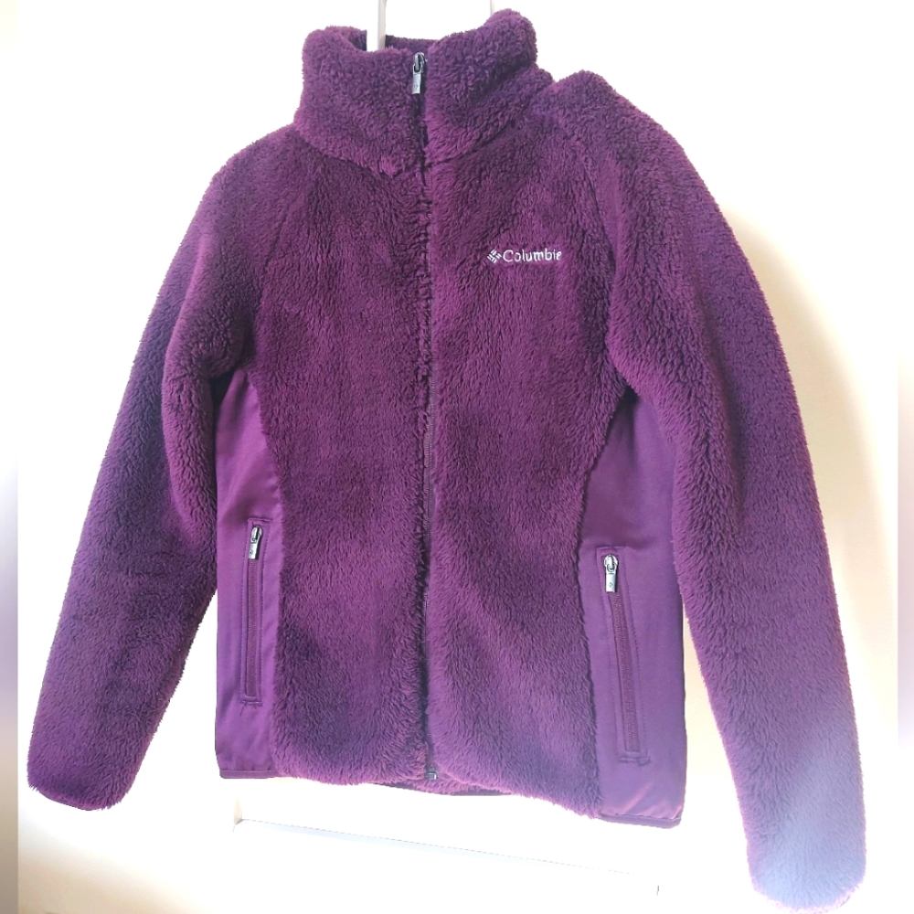 Columbia Women Medium Fitted SOFT Teddy Sherpa Fleece Jacket